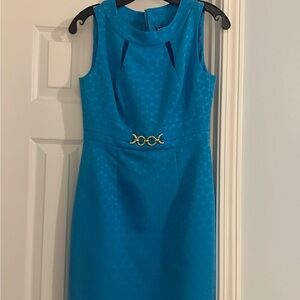 Tahari blue dress